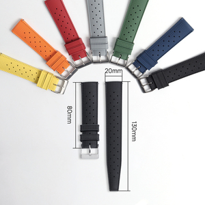 20mm 22mm envío rápido correa de goma de silicona <span class=keywords><strong>correas</strong></span> de reloj deportivo de liberación rápida para <span class=keywords><strong>Suunto</strong></span> <span class=keywords><strong>9</strong></span> correa de reloj de repuesto - Product Image 3