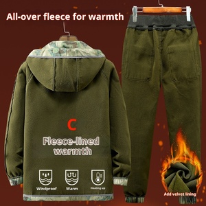 Ensemble de vêtements de travail ODM en cuir véritable gaufré doublé polaire pour enfants, collection automne-hiver, épaissi, résistant à l'usure et aux taches - Product Image 3