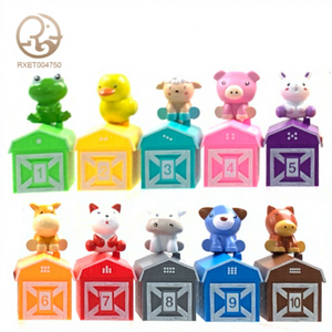 Gran oferta, 10 Uds., animales de granja, juguetes de conteo, juguetes de clasificación a juego de aprendizaje Montessori para niños - Product Image 1