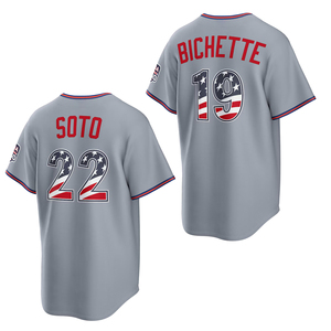 2026 USA 250 Kaos Jersey Baseball Empat Juli Pakaian Kustom Bordir Jahitan Seragam dengan Logo - Product Image 1