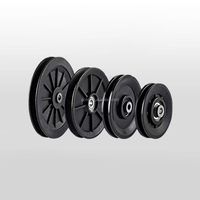 Polea de plástico redonda Polea de plástico de 2 PULGADAS y 50mm con rodamiento 6202 para equipos de fitness