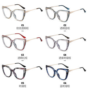 Lunettes optiques unisexe anti-lumière bleue à monture carrée en TR90, verres AC, pont moyen, pour le commerce transfrontalier - Product Image 1