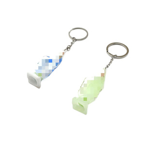 Fluorescent Green Glow In Dark <b>Keychain</b> Plastic Cartoon Irregular Shape Gift For Couples Friends Colleagues - Product Image 5
