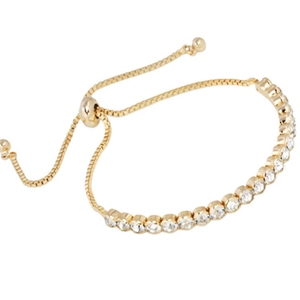 Señoras baratas latón pulseras diamantes allanar pulseras de tenis al por mayor - Product Image 5