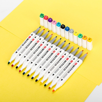 Marqueurs à alcool à double pointe pour enfants et adultes Marqueurs de peinture à colorier pour artistes Marqueurs de peinture Stylo avec étui de transport en plastique