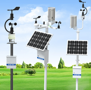 Estación Meteorológica analógica o RS485, pantalla de datos, Panel Solar, estación meteorológica para agricultura - Product Image 5