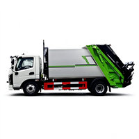 Camion Compacteur de Déchets Urbains 100% Électrique 7-7,3 m³ Léger à Batterie avec Éclairage Bleu Personnalisable