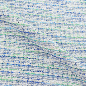 Tissu en tweed tissé multicolore chic, parfait pour les robes sans manches, tenues féminines, en stock - Product Image 3