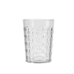 Gobelet en plastique transparent moderne HALO, gobelet texturé réutilisable pour la maison, la cuisine, le restaurant, l'hôtel, la salle à manger - Product Image 3