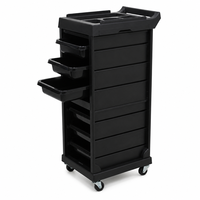 Chariot de Salon de Coiffure Écologique en Plastique, Meuble de Rangement Mobile Multi-Tiroirs pour Outils de Coiffure, Beauté, Spa et Barbier
