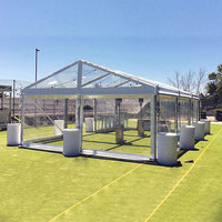 Tente de réception TENTCHO 6x12M, imperméable, de luxe, grande, blanche, en tissu PVC, pour événements, mariages