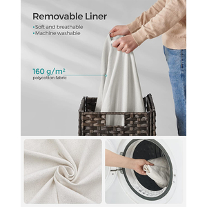 <span class=keywords><strong>Cesto</strong></span> de <span class=keywords><strong>Ropa</strong></span> Plegable Doble de <span class=keywords><strong>Mimbre</strong></span> y Plástico Hecho a Mano JY, Multifuncional, Color Personalizado, para Cambiar la <span class=keywords><strong>Ropa</strong></span> de Bebé - Product Image 4