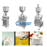 Machine de remplissage verticale à piston pour sauces, miel et pâtes, de 100 ml à 1000 ml, avec trémie