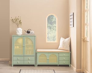 Combohome Giày băng ghế dự bị với chỗ ngồi và Lưới Hiệu ứng cửa băng ghế dự bị với không gian lưu trữ hành lang băng ghế Giày ngực Ghế ngực của ngăn kéo - Product Image 2