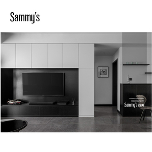 Mobile TV di Lusso in Legno con Ante Elettriche a Scomparsa per Soggiorno e <span class=keywords><strong>Cucina</strong></span>, <span class=keywords><strong>Vetrina</strong></span> Contemporanea - Product Image 6