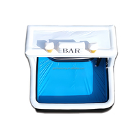 Bar de piscine gonflable d'extérieur, pub, maison, bar flottant gonflable en PVC pour adultes avec piscine pour les événements de jardin, les fêtes