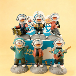 6: ألعاب أنيمي شخصية كرتونية PVC ذات طابع الفضاء صندوق أعمى عبقور ، 6 مجموعة تمثال فريدة - Product Image 1