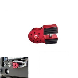 Gancho de Remolque de Aluminio Rojo de 6 Orificios para Montaje de Cabrestante en Vehículos Todoterreno - Product Image 3