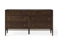 Meubles de chambre à coucher en bois de style américain de haute qualité, commode à sept tiroirs, personnalisée, moderne, pour usage hôtelier, lavable