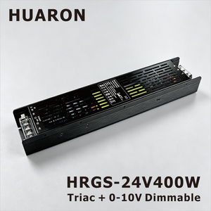 Faible MOQ HRGS-400-24 Driver 0-10V Anti-sifflement Livraison Rapide Alimentation pour Bande LED de Vente au Détail - Product Image 1