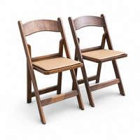 Chaise de jardin pliante empilable moderne en résine à effet bois, mobilier d'extérieur pour événements, chaises Wimbledon