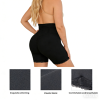 Faja Moldeadora de Cintura Alta Transpirable para Mujer, con Relleno para Realce de Glúteos y Caderas, Control de Abdomen, Efecto Reductor de Muslos, Talla XL