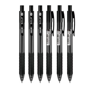 Bolígrafo de Gel Deli S06, Punta de 0.5mm, Color Negro, para Oficina y Escuela - Product Image 5