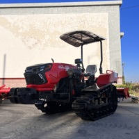 Mini Tractor de 50HP/60HP, Equipo Agrícola Multifuncional, Cultivador para Terreno Húmedo/Seco, con Toldo Parasol Opcional