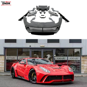 ชุดแต่งคาร์บอนไฟเบอร์สีดำคาร์บอน รุ่นใหม่ F12 อัพเกรด ชุดกันชนหน้า/หลัง สปอยเลอร์หลัง ติดตั้งแบบขันสกรู รับประกัน 1 ปี 100% - Product Image 1
