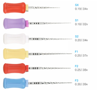 Fichiers rotatifs endodontiques NiTi à usage manuel pour canal dentaire 19/21/25/31mm # SX- # F3