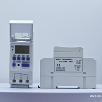 Nouveau type de minuterie numérique programmable hebdomadaire à 7 jours sur rail DIN, 2 fils, relais de minuterie alimenté par batterie 110V 12V 24V 48V 16A