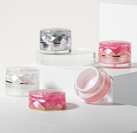 Pot en plastique acrylique à double paroi, format voyage, pour emballage cosmétique, vide, pour crème pour le visage, crème pour les yeux