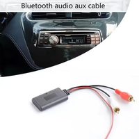 Adaptateur de câble d'entrée audio automobile durable, module récepteur de musique sans fil, récepteur Bluetooth, récepteur AUX, câble 2RCA
