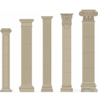 Colonnes romaines en ciment au design moderne antique Colonnes en béton GRC personnalisées Piliers intérieurs extérieurs pour villa
