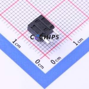 K2-1102DE-H4SW-04 Tactile Switch Bent Lead Through Hole-3P,6x6mm Switch 2.5N Right Angle Insert 6mm 6mm - Product Image 2