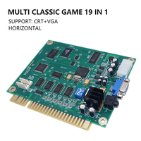 60 1 Jeu d'arcade classique PCB Jamma Multi-jeux Planche à écran vertical en acier inoxydable pour armoire de cocktail à trackball 2 joueurs