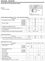 Diode à barrière Schottky SD103AW/BW/CW SOD-123 0.37V 5uA 40V à montage en surface, marque originale, 100% authentique et traçable, code de lot