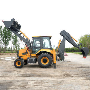 Hoogvermogen Mini Retroexcavadora 4x4 <span class=keywords><strong>Tractor</strong></span> met voorlader en graafarm CE EPA Euro 5 Graaflaadmachines - Product Image 3