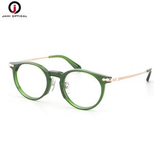 Montures <span class=keywords><strong>de</strong></span> lunettes en titane <span class=keywords><strong>de</strong></span> dernière génération, lunettes optiques rondes <span class=keywords><strong>de</strong></span> haute qualité pour femmes et hommes - Product Image 5