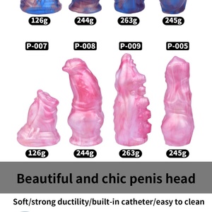 FRRK Metal Chastity Device with Silicone <b>Dildo</b> BDSM Chastity Cage with Strapon <b>Dildo</b> Penis Lock Cock Cage Sex Toys for Men - Product Image 6