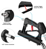 Nettoyeur de surface haute pression Amjet 24 pouces en acier inoxydable 20HP 200 bars, durable, avec accoudoirs, lave-auto à essence
