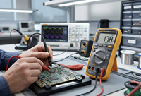 Multimètre numérique Fluke FLK-17B MAX-02/CN 17B MAX |   Compteur LCD 6000 unités, CAT III 600V, Capacité 2000μF, Test de température et de fréquence de type K