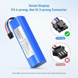 Baterí<span class=keywords><strong>a</strong></span> de Repuesto de Iones de Litio de 14.4V 14.8V 5200mAh para Aspiradora Dreame D/F9 L10, D <span class=keywords><strong>9</strong></span> Pro Max, D10s, L10s Pro Ultra - Product Image 2