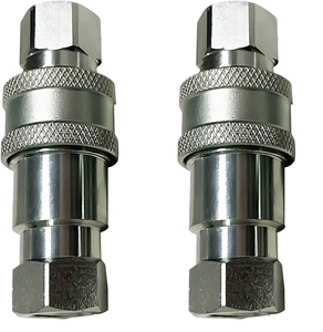 Coupleur rapide hydraulique haute pression en fonte zinguée 1/4 po compatible avec les souffleuses à neige Meyer Diamond et Western - Product Image 1