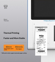 Terminaux de paiement en libre-service, appareils multifonctions utilisés pour la lecture de codes, les paiements et l'impression de reçus, supermarchés.
