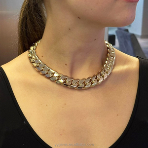 Collier chaîne cubaine en argent 925 plaqué or 18 carats avec moissanite VVS certifiée GRA, coupe brillante, pour homme, style hip-hop - Product Image 6