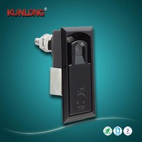 Cylindres de serrure d'armoire industrielle KUNLONG SK1-053-1 en alliage de zinc chromé brillant, déverrouillage par empreinte digitale, installation facile