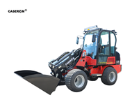Chargeuse télescopique TL15 avec cabine d'opérateur fermée, poids 2960 kg, éclairage LED, commande par joystick, pour travaux agricoles et de construction
