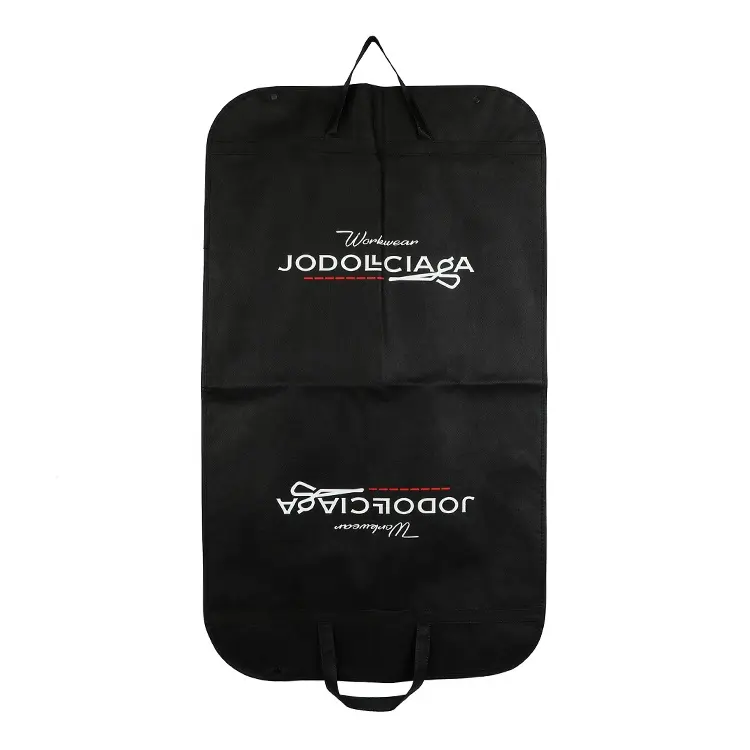 huahao garment bag with pockets wedding men suit travel bridal dress gown garment bags with gusset luxury