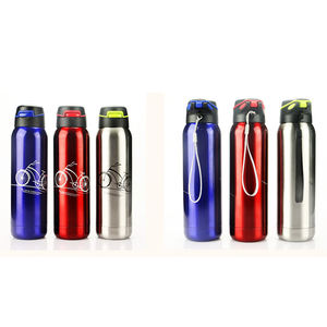 Botella de agua con aislamiento deportivo de acero inoxidable de doble pared 12 <span class=keywords><strong>oz</strong></span> 17oz con pajita ideal para acampar y gimnasio - Product Image 2